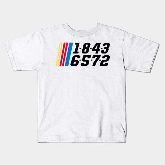 1843 Kids T-Shirt by Luna Lovers